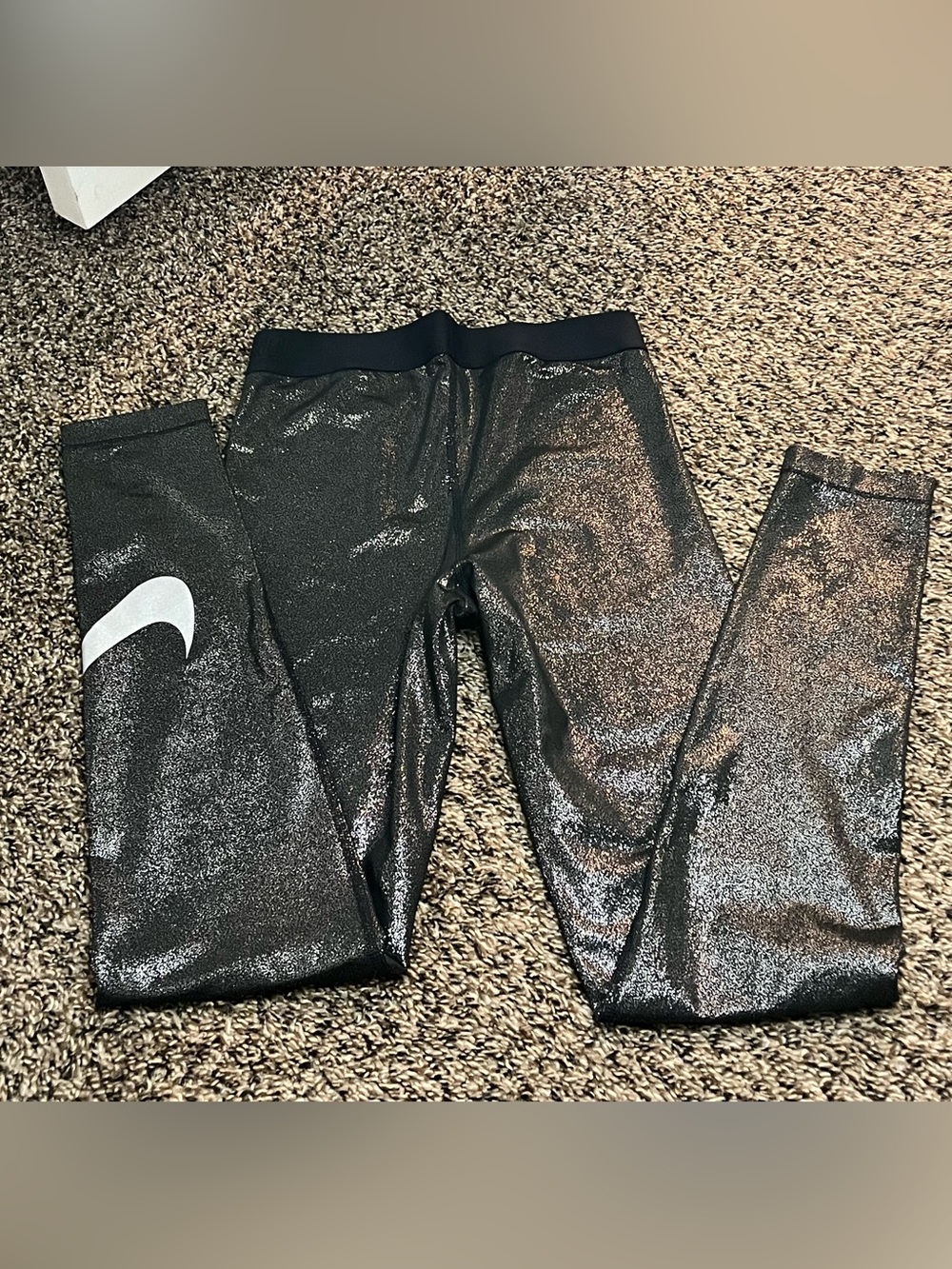 Nike Pro Dri-FIT Leggings & Compression Shorts Bundle | Gray & Black - Picture 3 of 15
